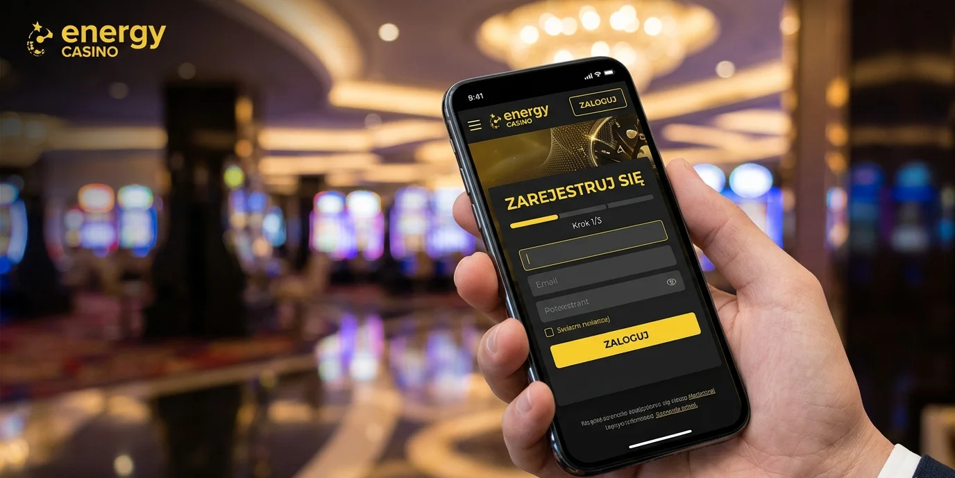 Formularz rejestracji w Energy Casino — wersja mobilna