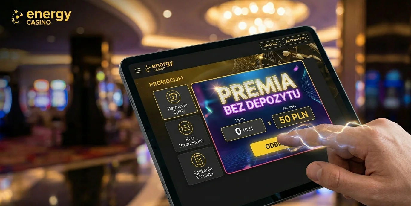 Energy Casino 50 darmowych spinów bez depozytu na tablecie